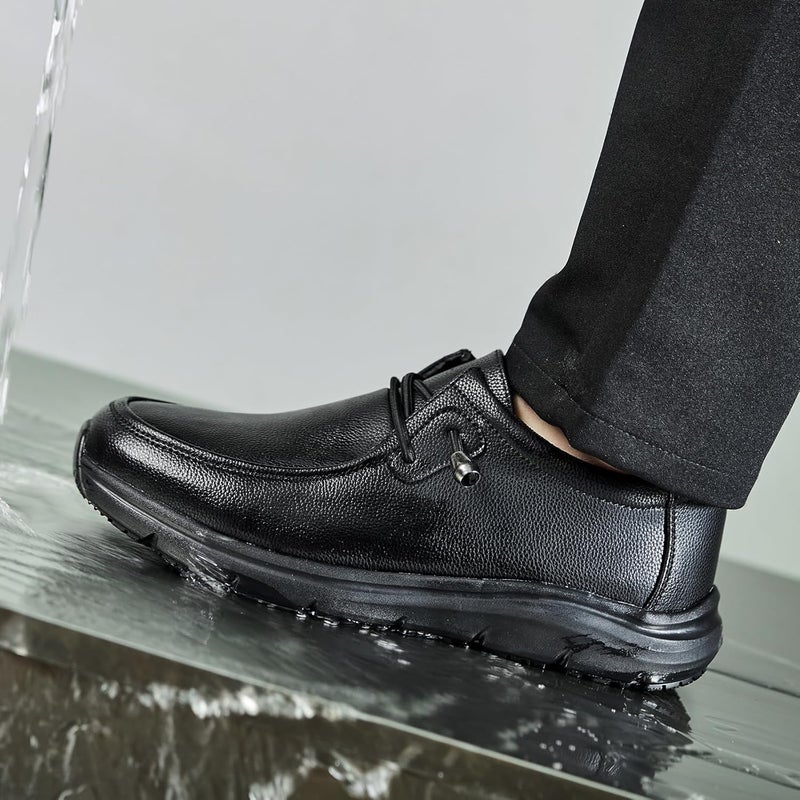 TEYTAP Store Non Slip Work Shoes for Men Women Chef Kitchen Restaurant Food Service Waterproof Lightweight Comfortable Slip on Loafers - Image 3
